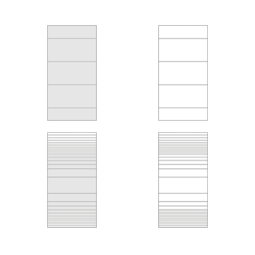 Ganzglastüren – FENG SHUI 1 & 2 / NEGATIV – GEDE Türenwerk Modell